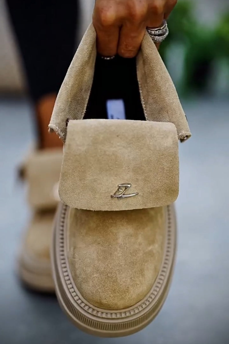 Velcro-Front Ankle Boots