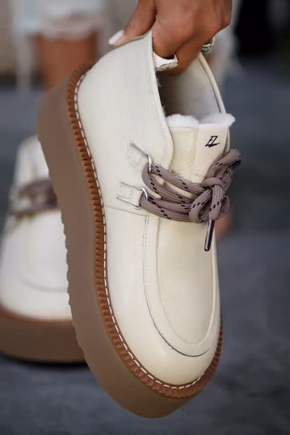 Shearling-Lined Moc Toe Boots