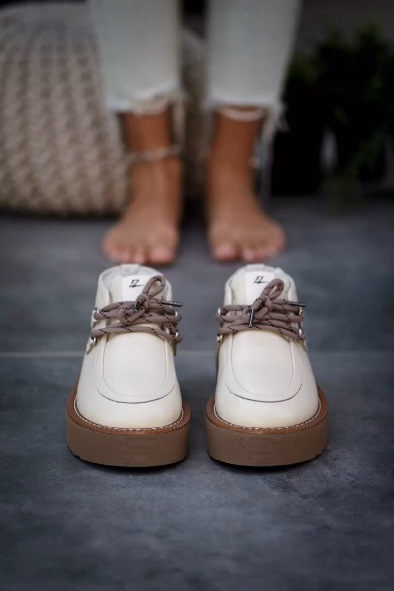 Shearling-Lined Moc Toe Boots