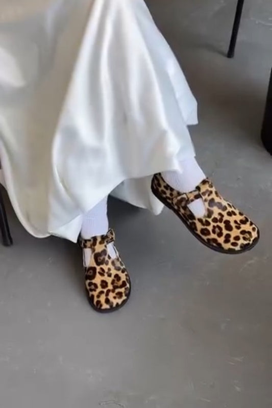 Leopard Print Mary Janes