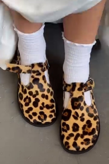Leopard Print Mary Janes