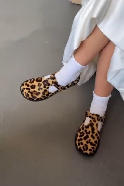 Leopard Print Mary Janes
