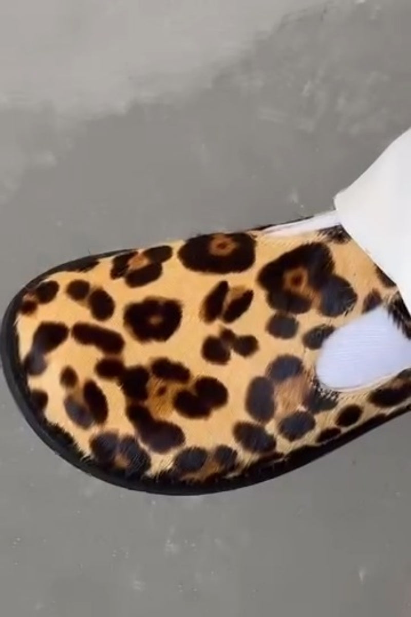 Leopard Print Mary Janes