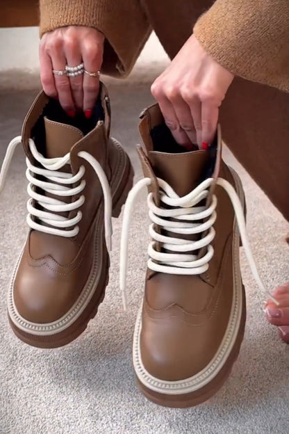 Chunky Platform Combat Boots