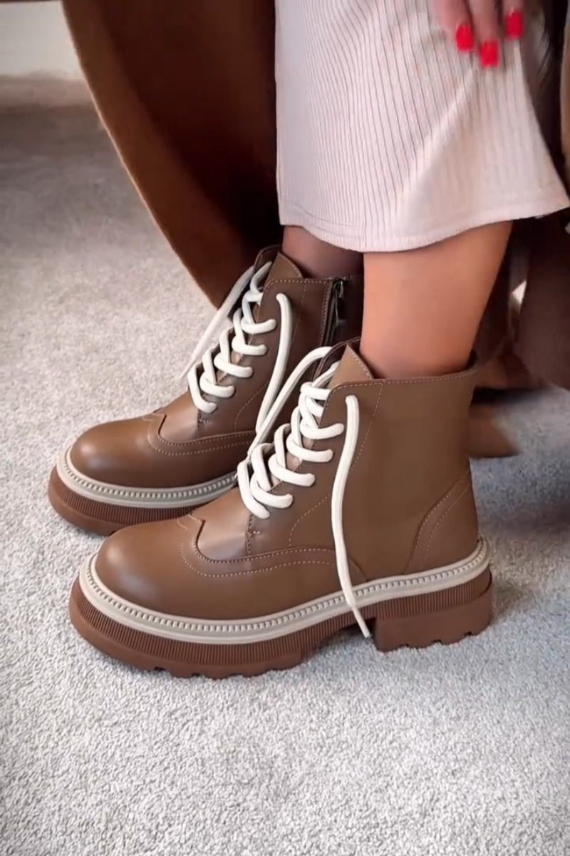 Chunky Platform Combat Boots