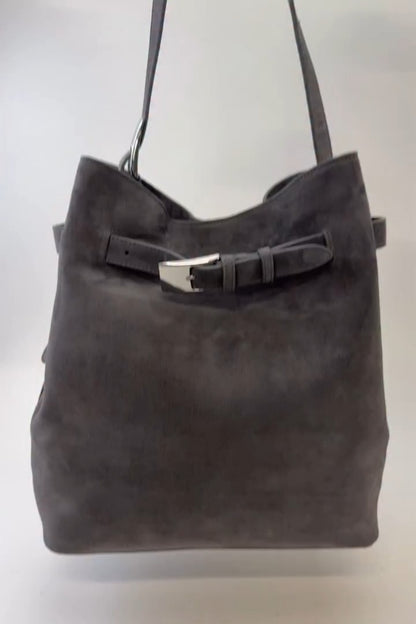 Modern Suede Shoulder Bag