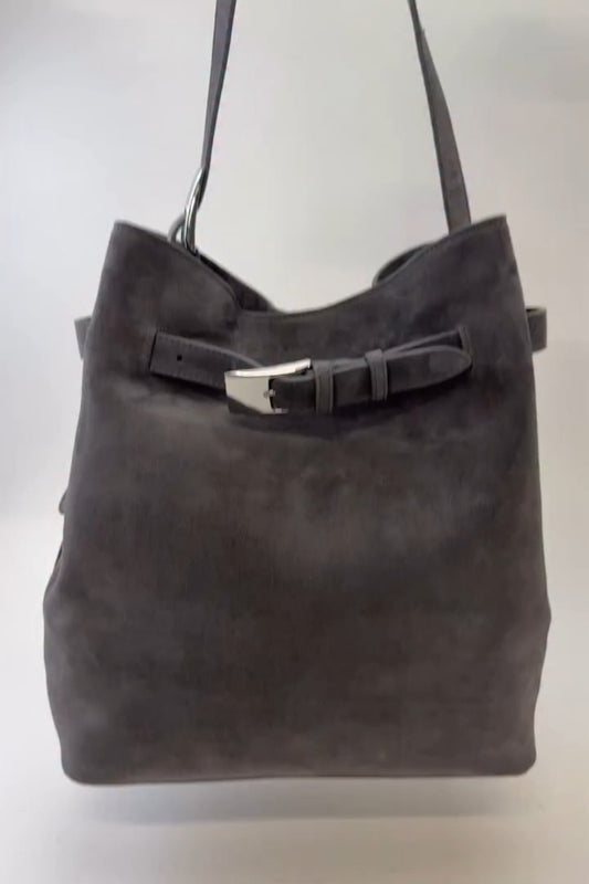 Modern Suede Shoulder Bag