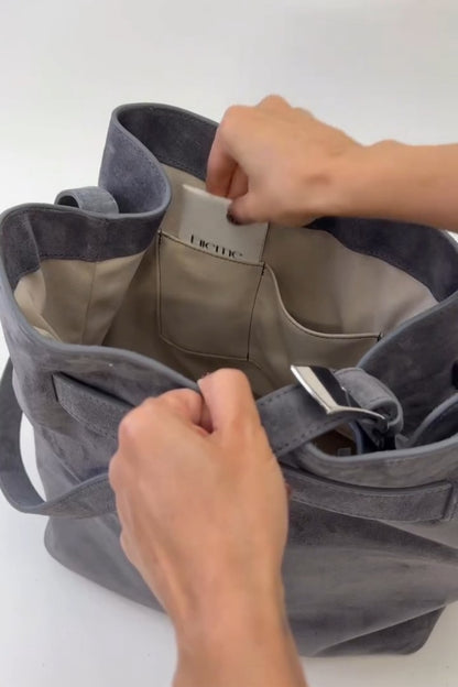 Modern Suede Shoulder Bag