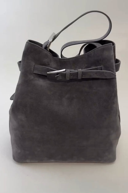 Modern Suede Shoulder Bag