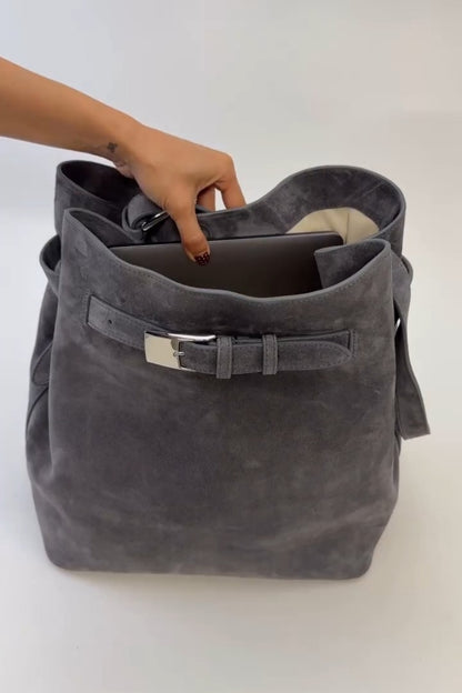 Modern Suede Shoulder Bag