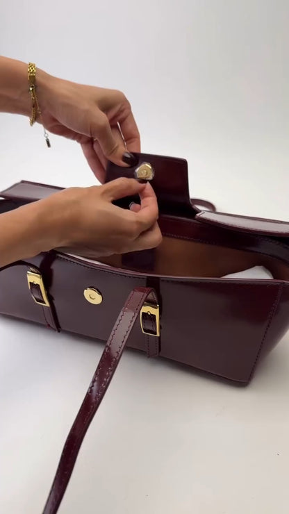 Structured Satchel Bag