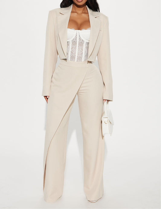 Booked And Busy Blazer Pant Set