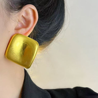 Gold Geometric Hoop Earrings