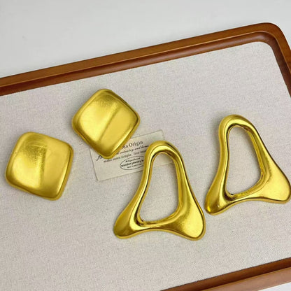 Gold Geometric Hoop Earrings