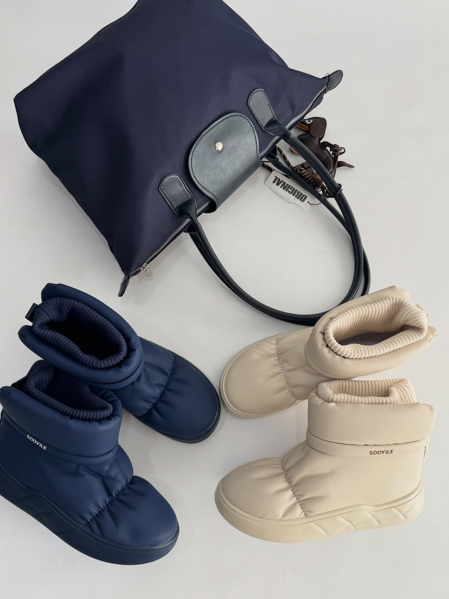 Padded Sock Boot With Thick Platform Sole