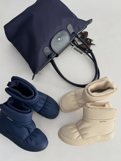 Padded Sock Boot With Thick Platform Sole