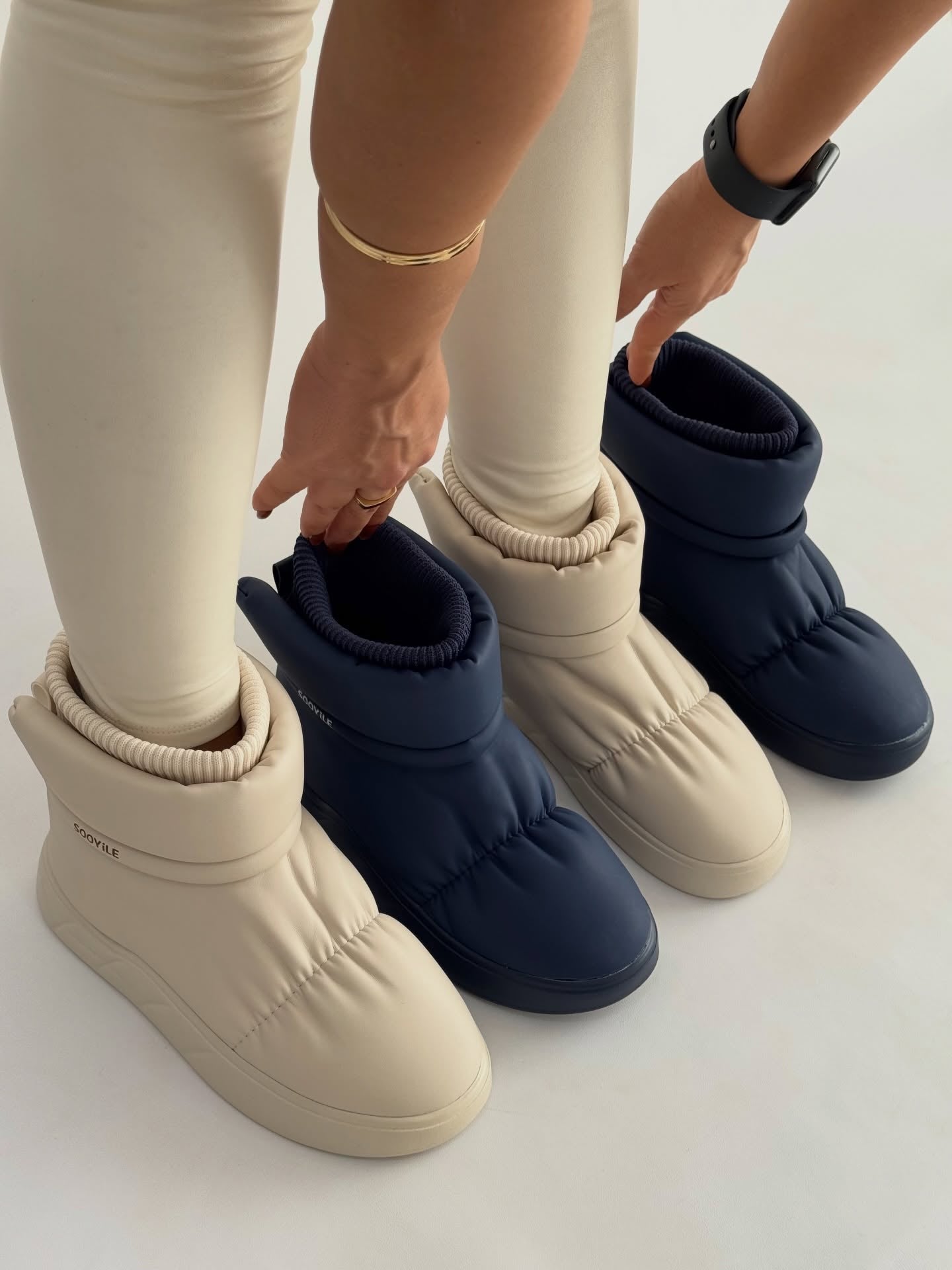 Padded Sock Boot With Thick Platform Sole