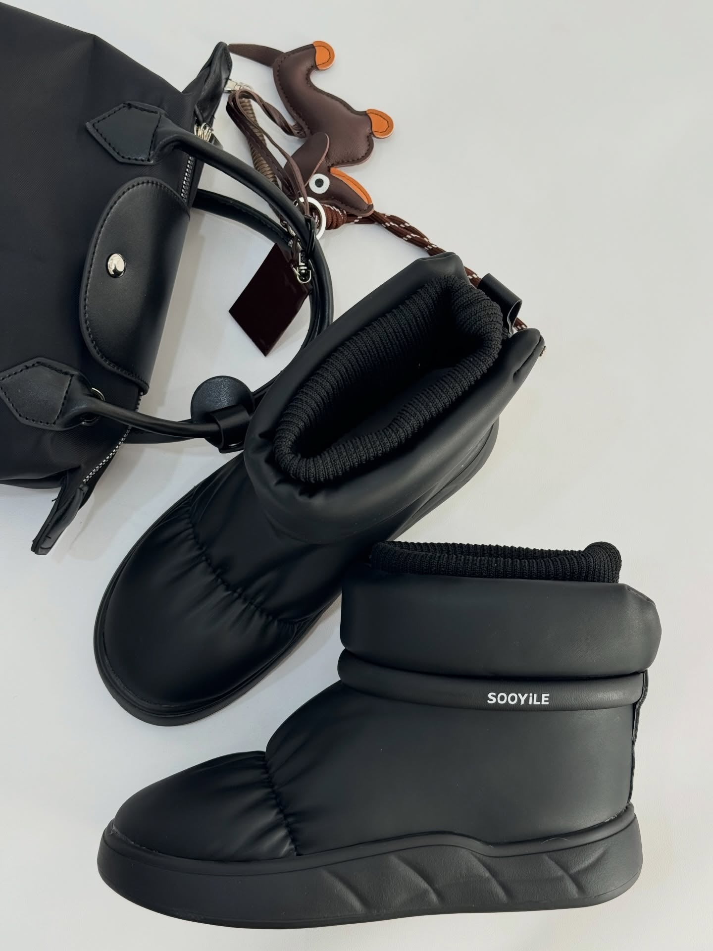 Padded Sock Boot With Thick Platform Sole