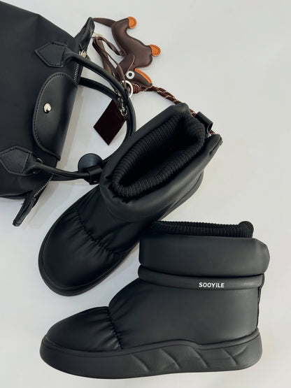 Padded Sock Boot With Thick Platform Sole