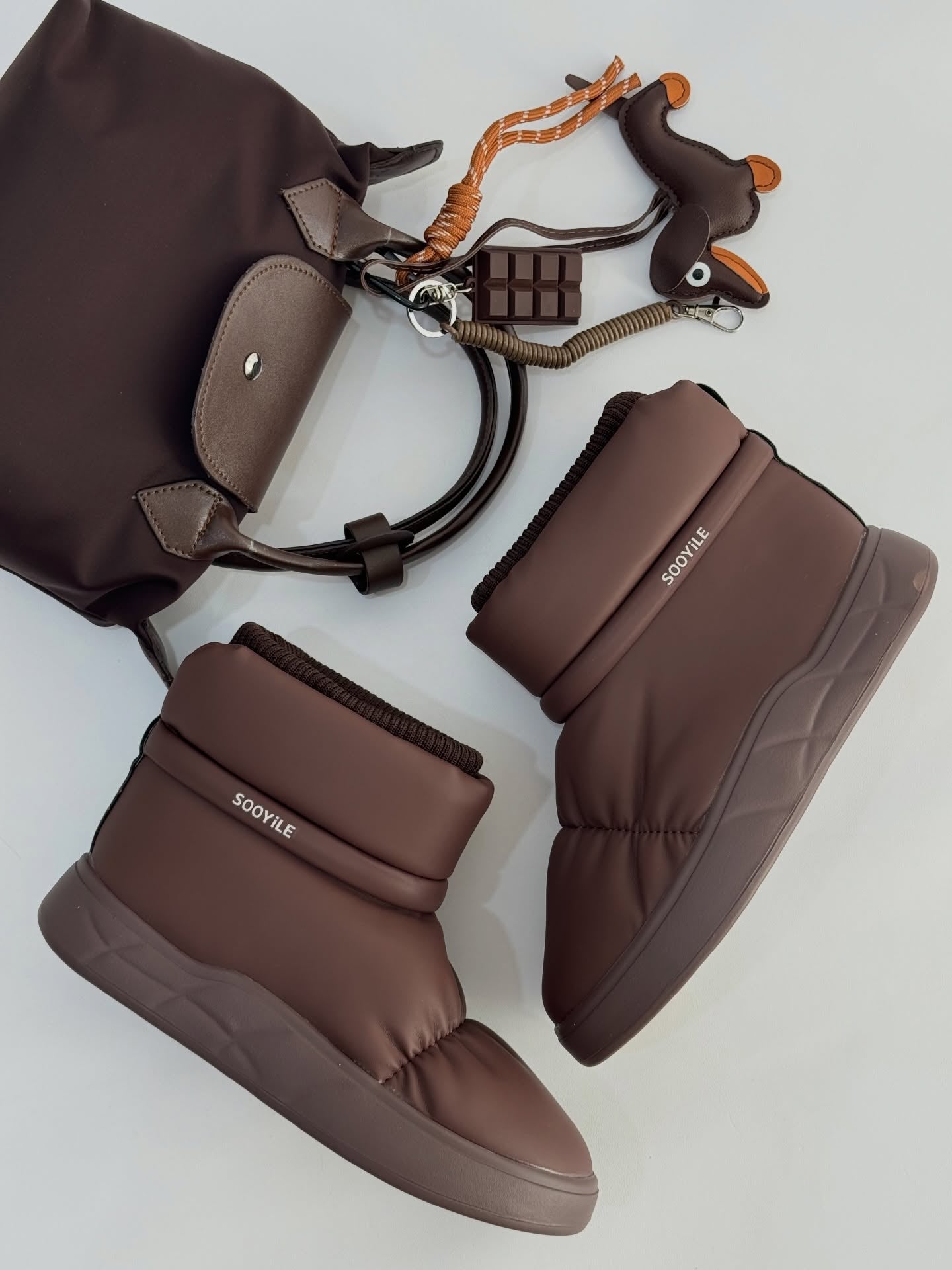 Padded Sock Boot With Thick Platform Sole