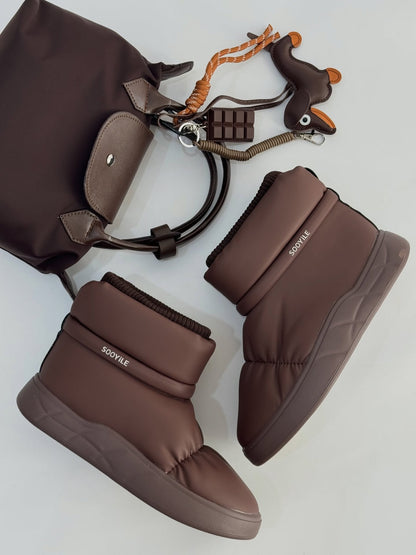 Padded Sock Boot With Thick Platform Sole