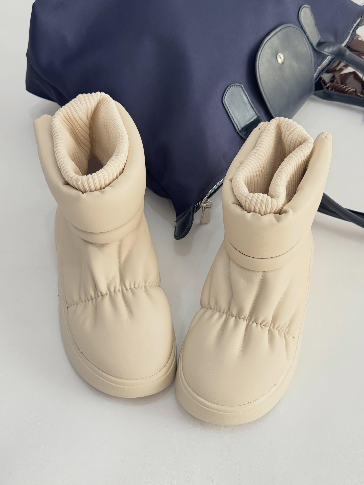 Padded Sock Boot With Thick Platform Sole