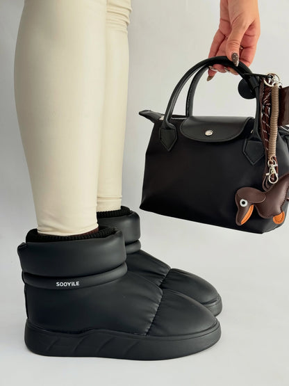 Padded Sock Boot With Thick Platform Sole