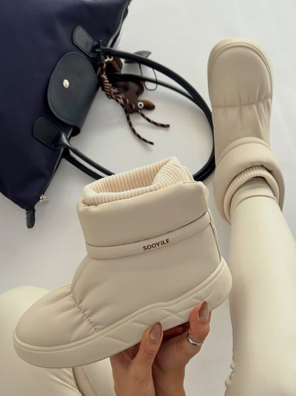 Padded Sock Boot With Thick Platform Sole