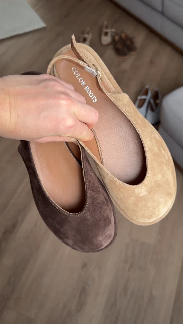 Slingback Suede Heels With Minimalist Design