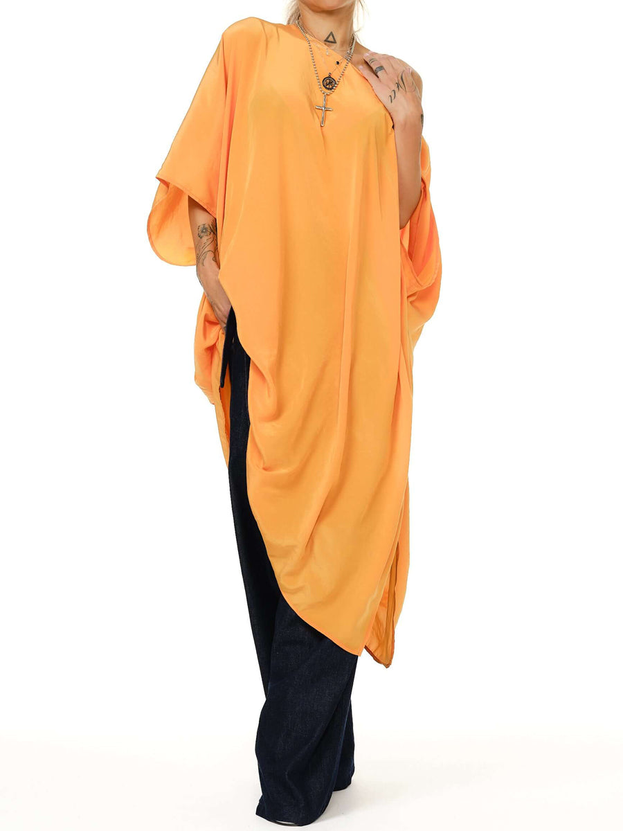 Asymmetric Hem Maxi Tunic