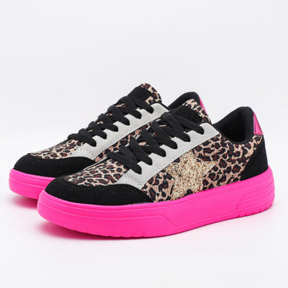 Lace-up Sparkling Sneakers