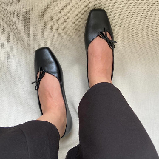 Bow Low Heeled Shoes