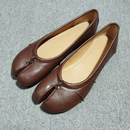 Pleated Flat Ballet Shoes Shallow-on Slip-on Shoes