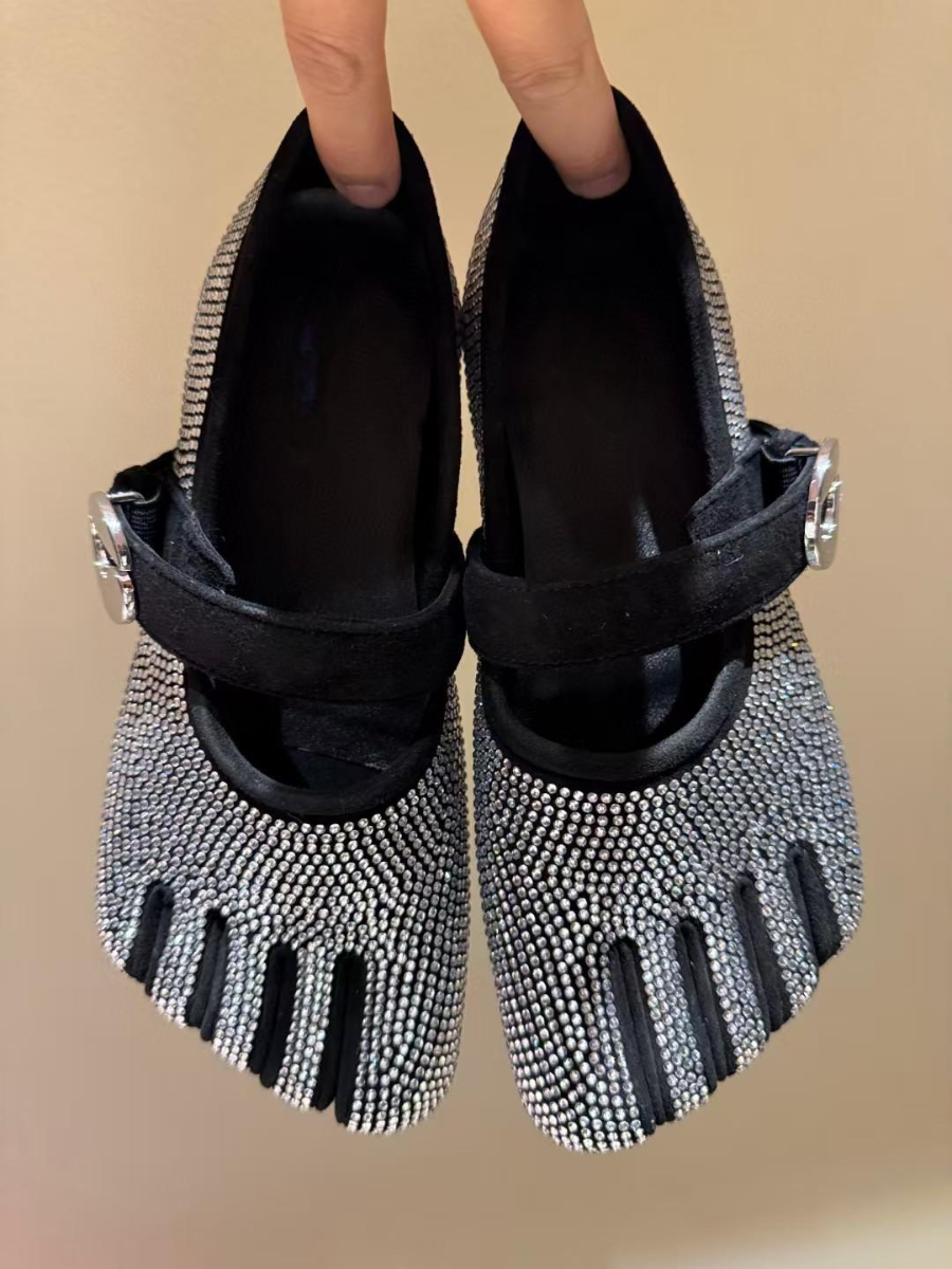 Square Toe Shallow Flat Retro Mary Jane Shoes