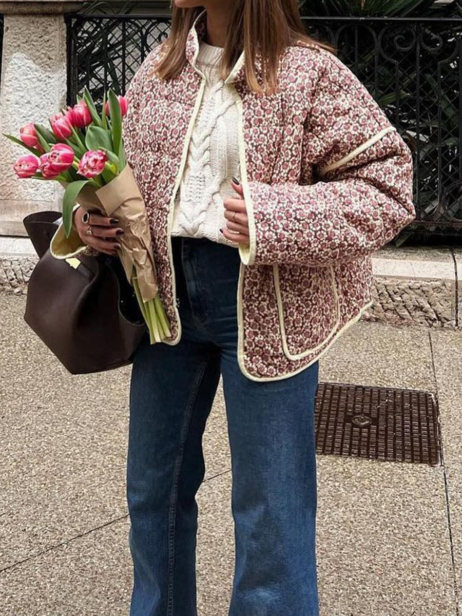 Printed Cotton Loose Coat