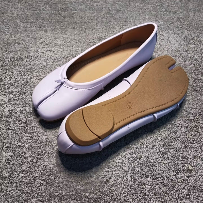 Pleated Flat Ballet Shoes Shallow-on Slip-on Shoes