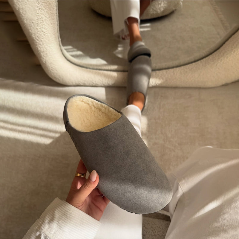 Round-head Velvet Flat-bottom Half-drag