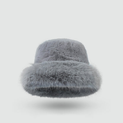 Plush Warm Thick Faux Fur Bucket Hat