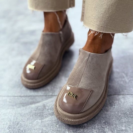 Comfortable Side Zip Flats