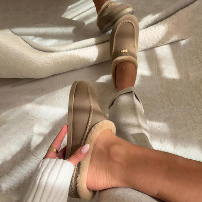 Flat-bottomed Velvet Half-tow