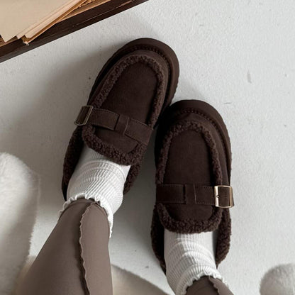Comfortable Platform Velvet Slippers