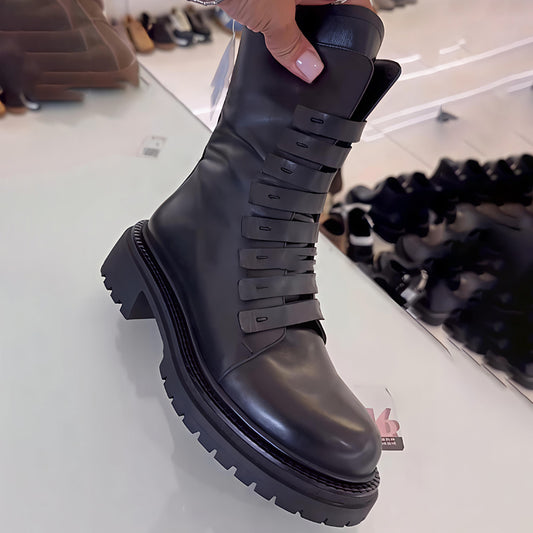 Fashion Side Zip Martin Boots