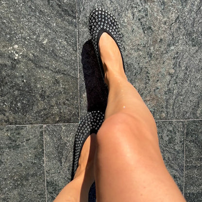 Rhinestone Sparkle Flat Shoes