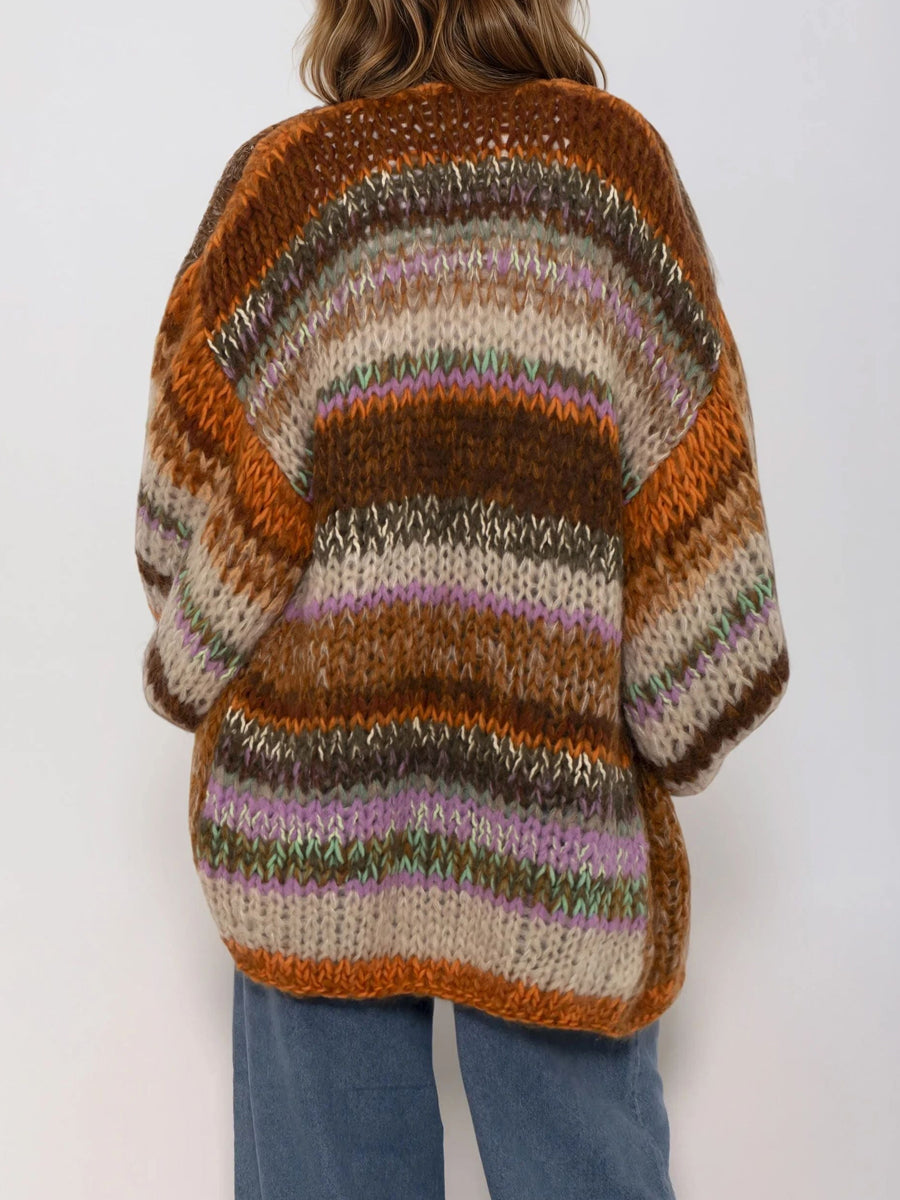 Loose Balloon Sleeves Sweater Cardigan