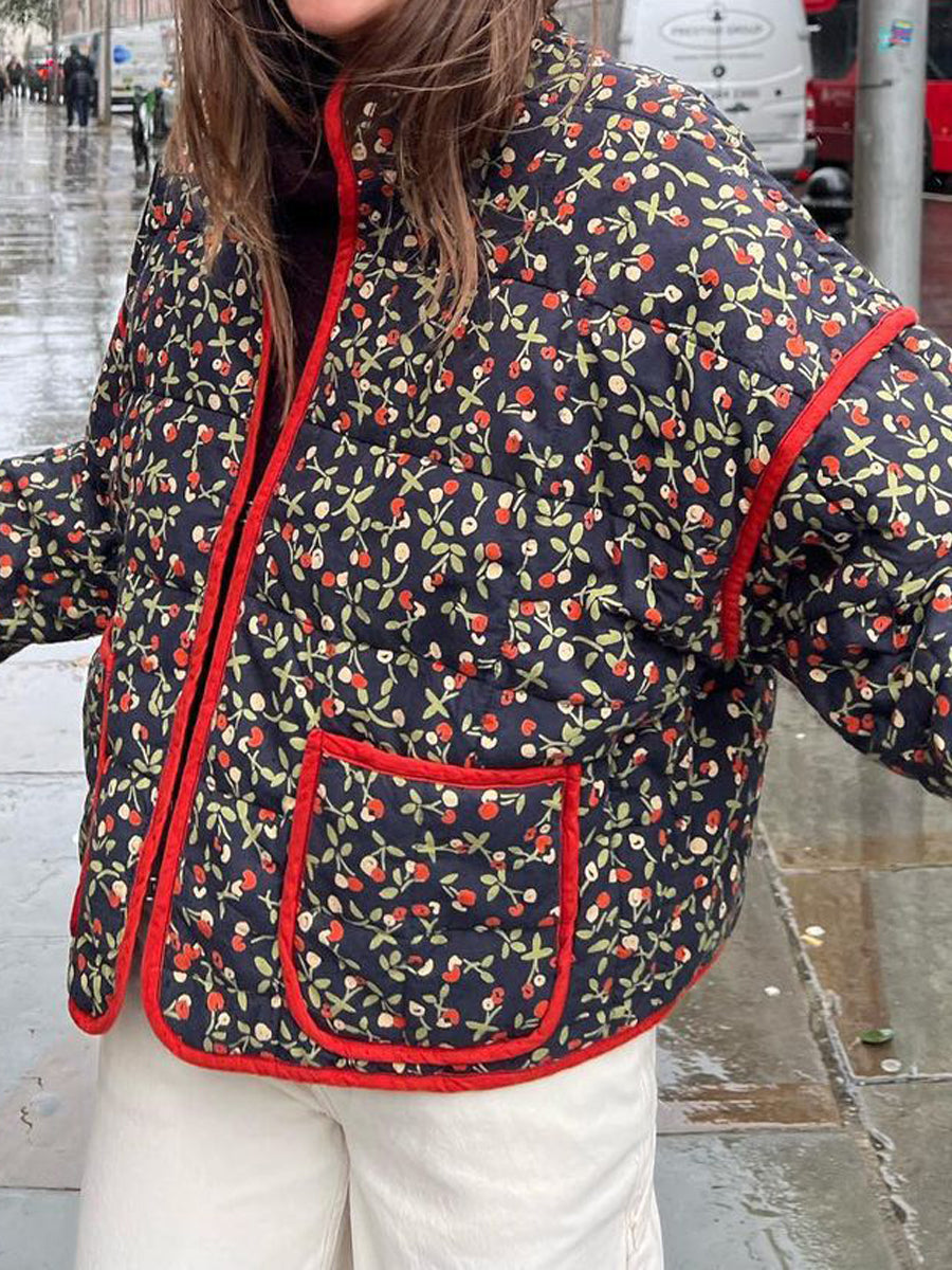 Printed Cotton Loose Coat