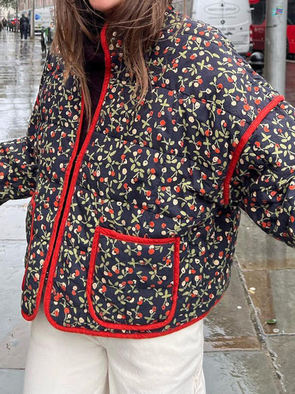 Printed Cotton Loose Coat