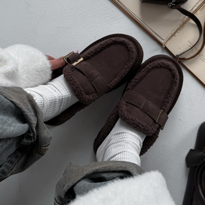 Comfortable Platform Velvet Slippers