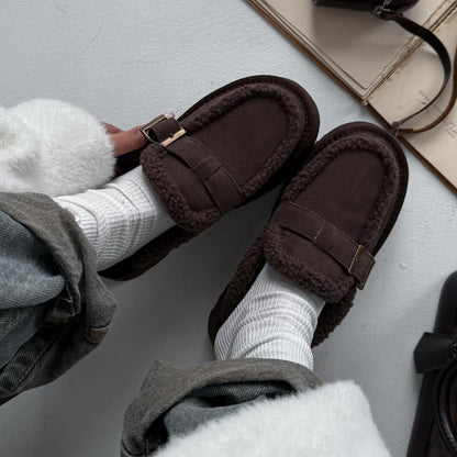 Comfortable Platform Velvet Slippers