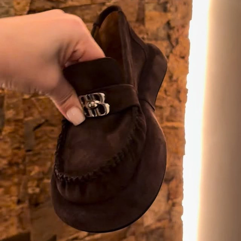 Round-toe Platform Loafers