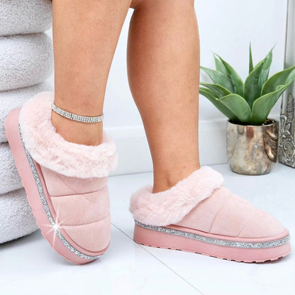 Crystal Trim Soft Touch Slippers